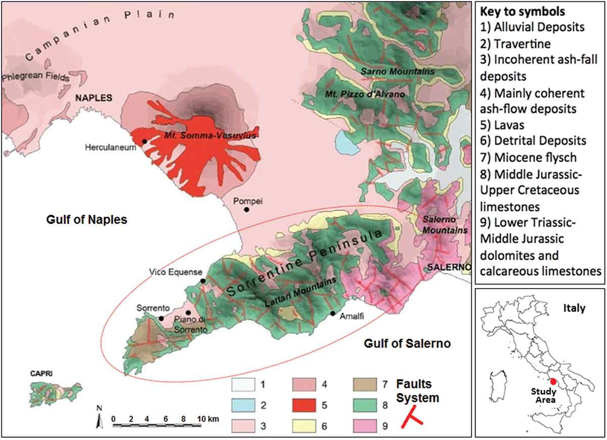 Landslide susceptibility mapping by remote sensing and geomorphological data: case studies on the Sorrentina Peninsula (Southern Italy)