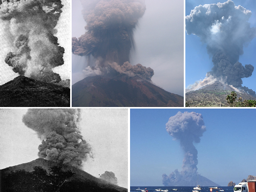 Major explosions and paroxysms at Stromboli (Italy): a new historical catalog and temporal models of occurrence with uncertainty quantification