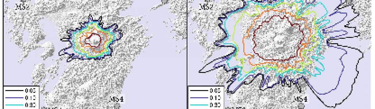 Assessing minimum pyroclastic density current mass to impact critical infrastructures: example from Aso caldera (Japan)