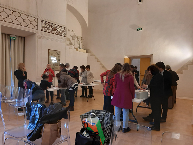 Presentazione della collezione ai tavoli