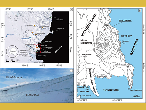 Historical explosive activity of Mount Melbourne Volcanic Field (Antarctica) revealed by englacial tephra deposits