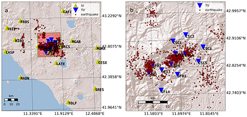 Seismicity map