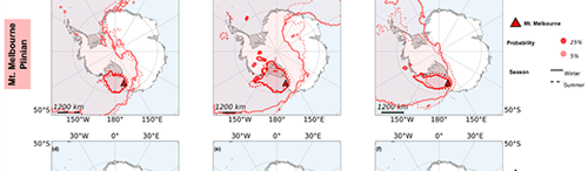 A probabilistic assessment of tephra hazards inAntarctica reveals implications for polar logistics andSouthern Hemisphere aviation